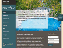 Tablet Screenshot of fountainsatmorganfalls.com